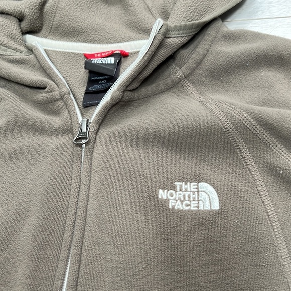 The North Face Hooded Fleece Zip up | Moss Green | Large - Picture 3 of 7